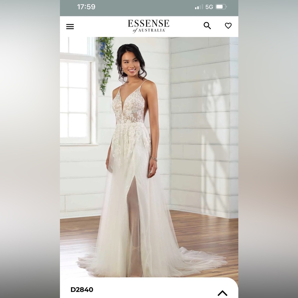 Essence of Australia Wedding Dress Style D2840 Ivory